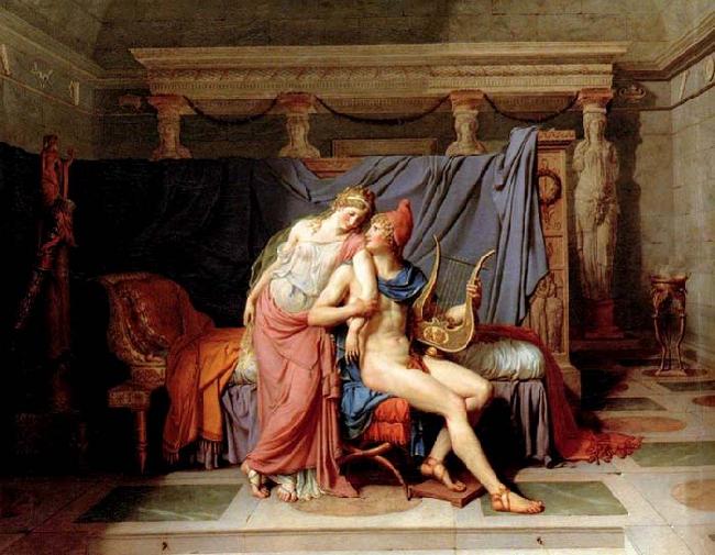 Jacques-Louis  David The Loves of Paris and Helen oil painting image